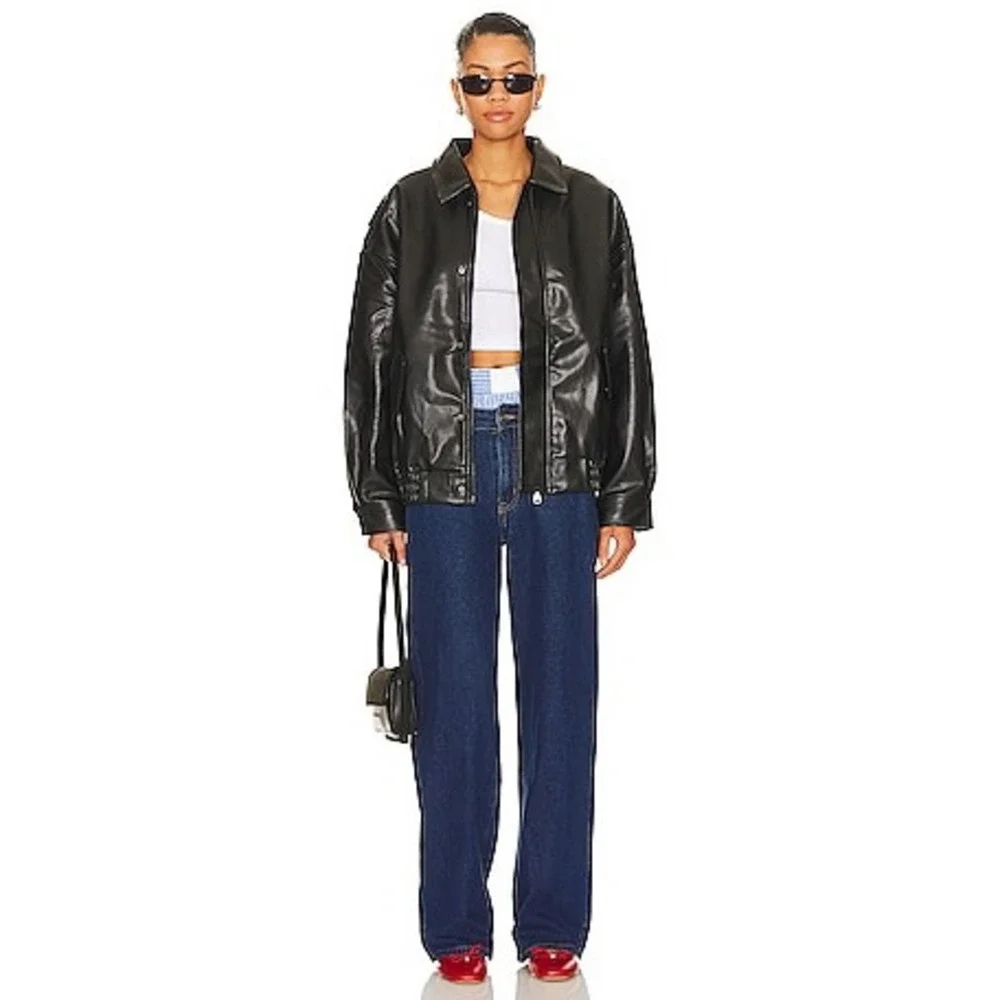 LIONESS Top Model Jean in Dark Denim in Blue